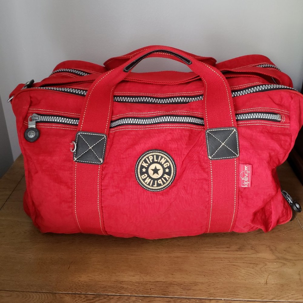 Red Kipling Duffle Bag